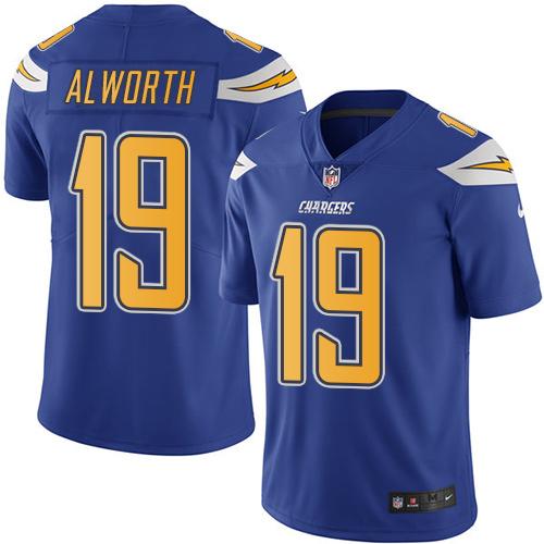 Los Angeles Chargers #19 Lance Alworth Electric Blue Men's Stitched Limited Rush Jersey Men's cheap jerseys for sale - CheapJerseys.Shop