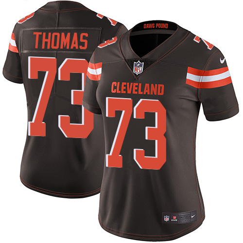Browns #73 Joe Thomas Brown Team Color Women's Stitched Vapor Untouchable Limited Jersey cheap jerseys for sale - CheapJerseys.Shop