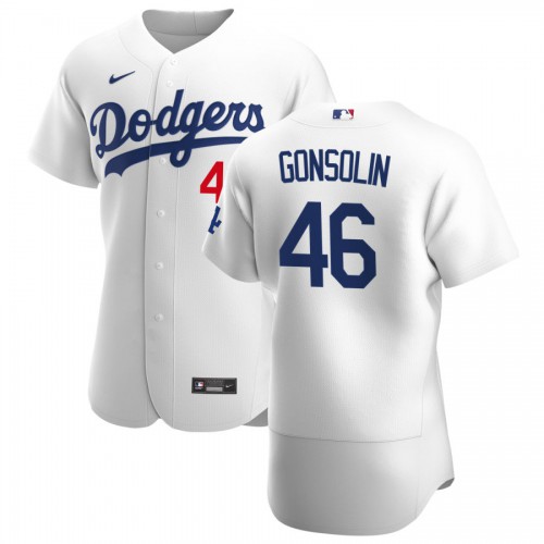 Los Angeles Los Angeles Dodgers #46 Tony Gonsolin Men's White Home 2020 Authentic Player Jersey Men's cheap jerseys for sale - CheapJerseys.Shop