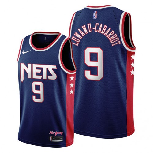 Brooklyn Brooklyn Nets #9 Timothe Luwawu-Cabarrot Youth 2021-22 City Edition Throwback 90s Wordmark Navy Jersey Youth cheap jerseys for sale - CheapJerseys.Shop