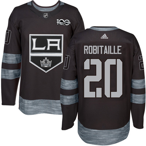 Los Angeles Kings #20 Luc Robitaille Black 1917-2017 100th Anniversary Stitched Jersey Men's cheap jerseys for sale - CheapJerseys.Shop
