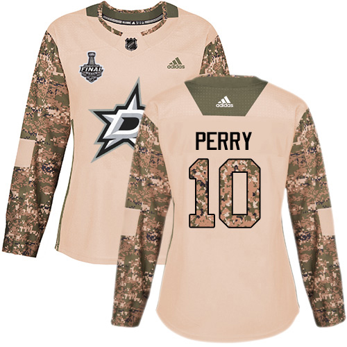 Dallas Stars #10 Corey Perry Camo Authentic 2017 Veterans Day Women's 2020 Stanley Cup Final Stitched Jersey Womens cheap jerseys for sale - CheapJerseys.Shop