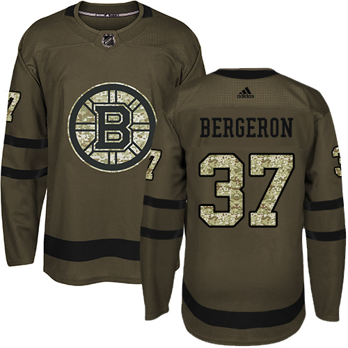 Boston Bruins #37 Patrice Bergeron Green Salute to Service Youth Stitched Jersey Youth cheap jerseys for sale - CheapJerseys.Shop