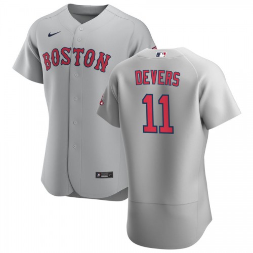 Boston Boston Red Sox #11 Rafael Devers Men's Gray Road 2020 Authentic Team Jersey Men's cheap jerseys for sale - CheapJerseys.Shop