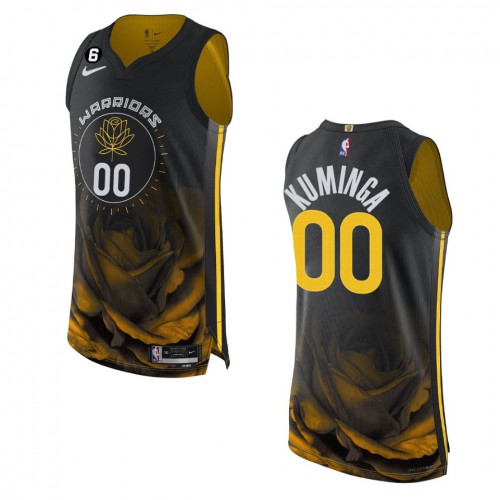 Golden State Golden State Warriors #00 Jonathan Kuminga Black 2022-23 Authentic Jersey - City Edition Mens cheap jerseys for sale - CheapJerseys.Shop