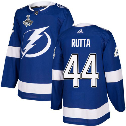 Tampa Bay Lightning #44 Jan Rutta Blue Home Authentic Youth 2020 Stanley Cup Champions Stitched Jersey Youth cheap jerseys for sale - CheapJerseys.Shop