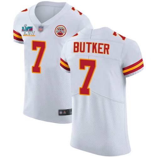 Chiefs #7 Harrison Butker White Super Bowl LVII Patch Men's Stitched Vapor Untouchable Elite Jersey cheap jerseys for sale - CheapJerseys.Shop