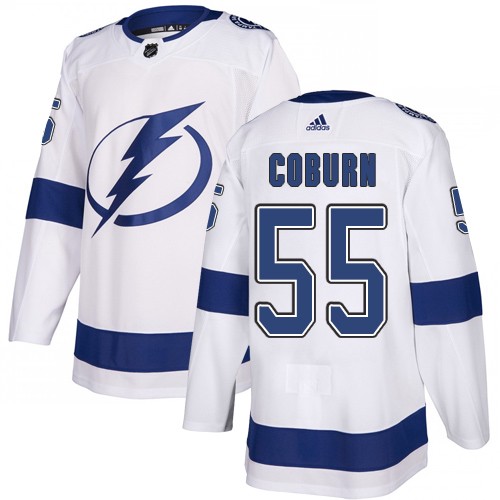 Tampa Bay Lightning #55 Braydon Coburn White Road Authentic Stitched Youth Jersey Youth cheap jerseys for sale - CheapJerseys.Shop