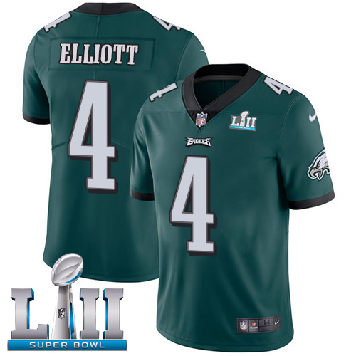 Philadelphia Eagles #4 Jake Elliott Midnight Green Team Color Super Bowl LII Men's Stitched Vapor Untouchable Limited Jersey Men's cheap jerseys for sale - CheapJerseys.Shop