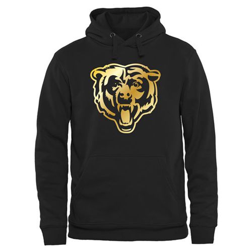 Men's Chicago Bears Pro Line Black Gold Collection Pullover Hoodie cheap jerseys for sale - CheapJerseys.Shop