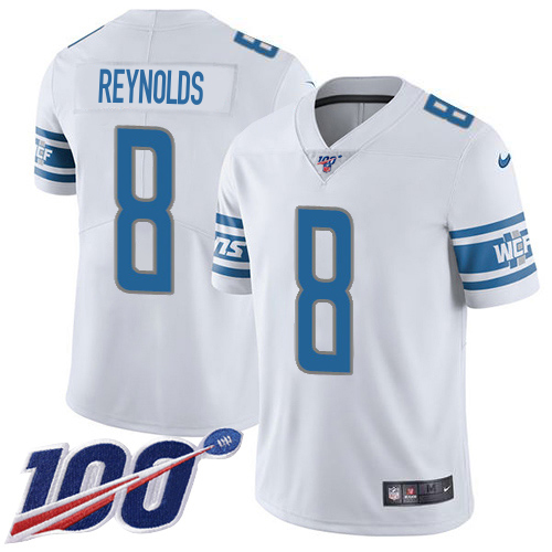 Lions #8 Josh Reynolds White Men's Stitched 100th Season Vapor Untouchable Limited Jersey cheap jerseys for sale - CheapJerseys.Shop