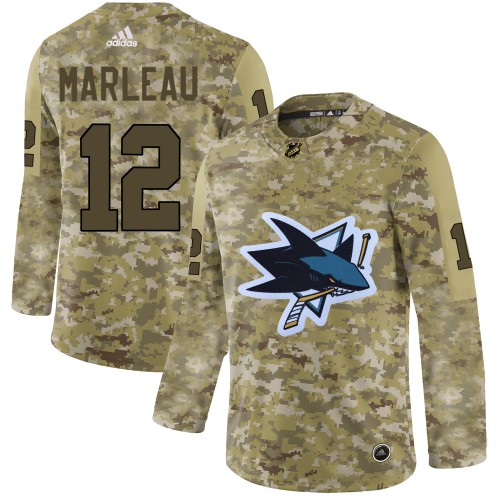 San Jose Sharks #12 Patrick Marleau Camo Authentic Stitched Jersey Men's cheap jerseys for sale - CheapJerseys.Shop