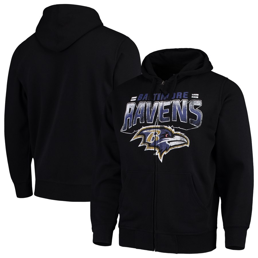 Baltimore Ravens G-III Sports By Carl Banks Perfect Season Full-Zip Hoodie Black cheap jerseys for sale - CheapJerseys.Shop