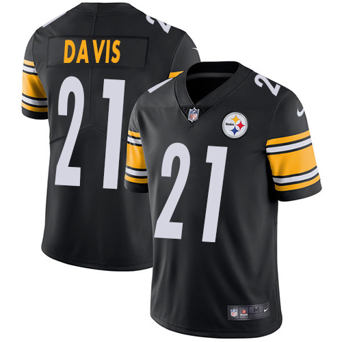 Pittsburgh Steelers #21 Sean Davis Black Team Color Men's Stitched Vapor Untouchable Limited Jersey Men's cheap jerseys for sale - CheapJerseys.Shop