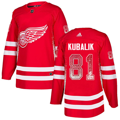 Red Wings #81 Dominik Kubalik Red Home Authentic Drift Fashion Stitched Jersey cheap jerseys for sale - CheapJerseys.Shop