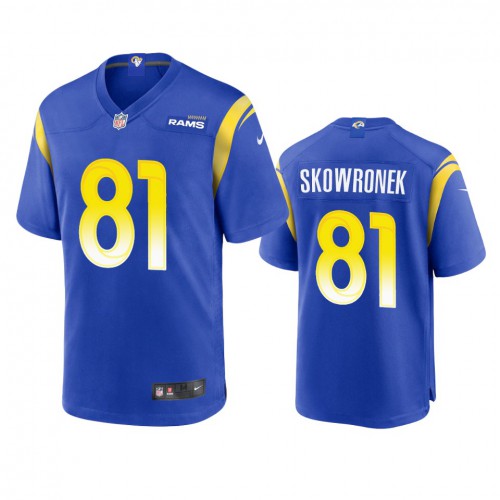 Los Angeles Los Angeles Rams #81 Ben Skowronek Men's Game Jersey - Royal Men's cheap jerseys for sale - CheapJerseys.Shop