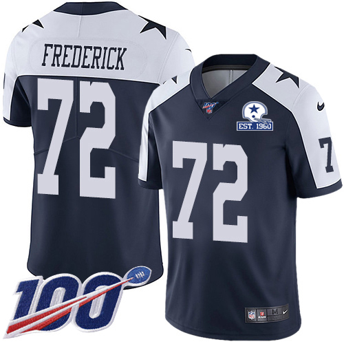 Dallas Cowboys #72 Travis Frederick Navy Blue Thanksgiving Men's Stitched With Established In 1960 Patch 100th Season Vapor Untouchable Limited Th cheap jerseys for sale - CheapJerseys.Shop