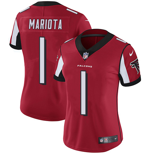 Falcons #1 Marcus Mariota Red Team Color Stitched Women's Vapor Untouchable Limited Jersey cheap jerseys for sale - CheapJerseys.Shop