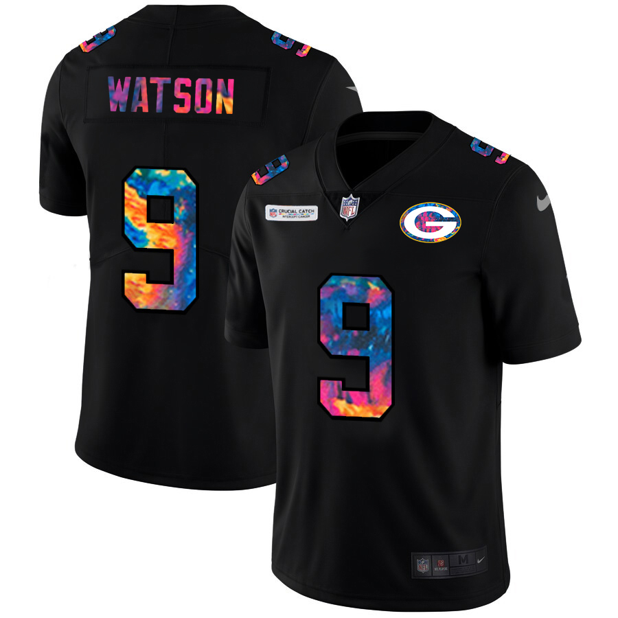 Green Bay Packers #9 Christian Watson Men's Multi-Color Black 2020 Crucial Catch Vapor Untouchable Limited Jersey cheap jerseys for sale - CheapJerseys.Shop