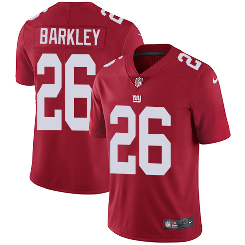 Giants #26 Saquon Barkley Red Alternate Youth Stitched Vapor Untouchable Limited Jersey cheap jerseys for sale - CheapJerseys.Shop
