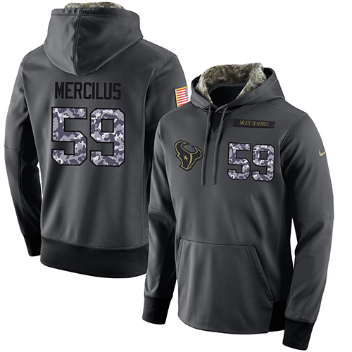 Men's Houston Texans #59 Whitney Mercilus Stitched Black Anthracite Salute To Service Player Performance Hoodie cheap jerseys for sale - CheapJerseys.Shop