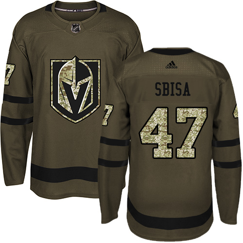 Golden Vegas Golden Knights #47 Luca Sbisa Green Salute to Service Stitched Jersey Men's cheap jerseys for sale - CheapJerseys.Shop