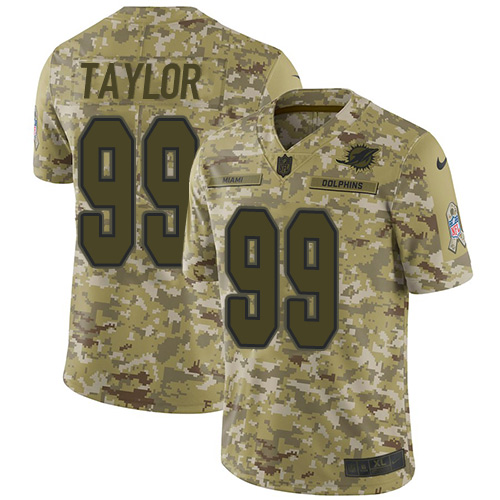Miami Dolphins #99 Jason Taylor Camo Men's Stitched Limited 2018 Salute To Service Jersey Men's cheap jerseys for sale - CheapJerseys.Shop