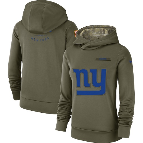 Women's New York Giants Olive Salute To Service Sideline Therma Performance Pullover Hoodie cheap jerseys for sale - CheapJerseys.Shop