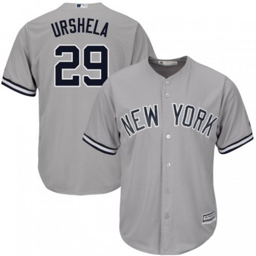 New York Yankees #29 Gio Urshela Grey New Cool Base Stitched Jersey Men's cheap jerseys for sale - CheapJerseys.Shop