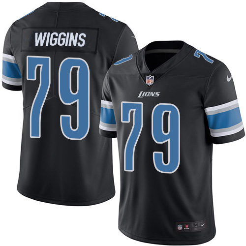 Detroit Lions #79 Kenny Wiggins Black Youth Stitched Limited Rush Jersey Youth cheap jerseys for sale - CheapJerseys.Shop