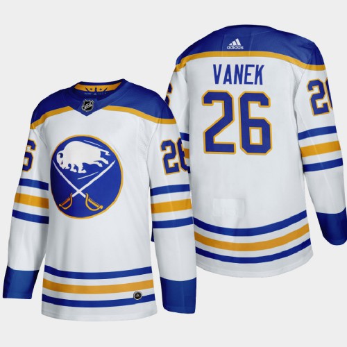 Buffalo Buffalo Sabres #26 Rasmus Dahlin Men's 2020-21 Away Authentic Player Stitched Jersey White Men's cheap jerseys for sale - CheapJerseys.Shop