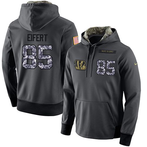 Men's Cincinnati Bengals #85 Tyler Eifert Stitched Black Anthracite Salute To Service Player Performance Hoodie cheap jerseys for sale - CheapJerseys.Shop
