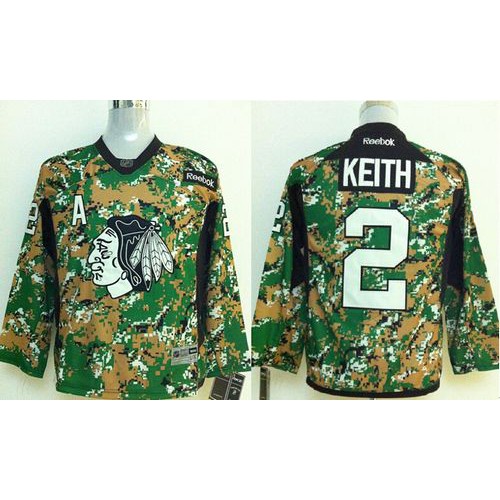 Chicago Blackhawks #2 Duncan Keith Camo Veterans Day Practice Stitched Youth Jersey Youth cheap jerseys for sale - CheapJerseys.Shop