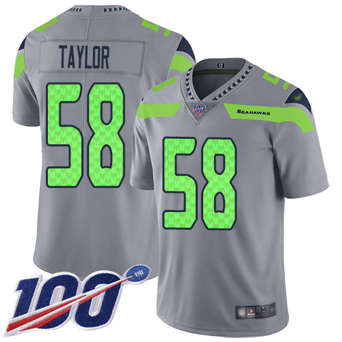 Seattle Seahawks #58 Darrell Taylor Gray Youth Stitched Limited Inverted Legend 100th Season Jersey Youth cheap jerseys for sale - CheapJerseys.Shop
