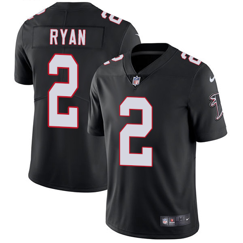 Atlanta Falcons #2 Matt Ryan Black Alternate Men's Stitched Vapor Untouchable Limited Jersey Men's cheap jerseys for sale - CheapJerseys.Shop
