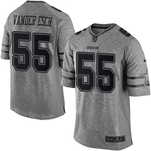 Cowboys #55 Leighton Vander Esch Gray Men's Stitched Limited Gridiron Gray Jersey cheap jerseys for sale - CheapJerseys.Shop