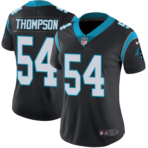 Carolina Panthers #54 Shaq Thompson Black Team Color Women's Stitched Vapor Untouchable Limited Jersey Womens cheap jerseys for sale - CheapJerseys.Shop