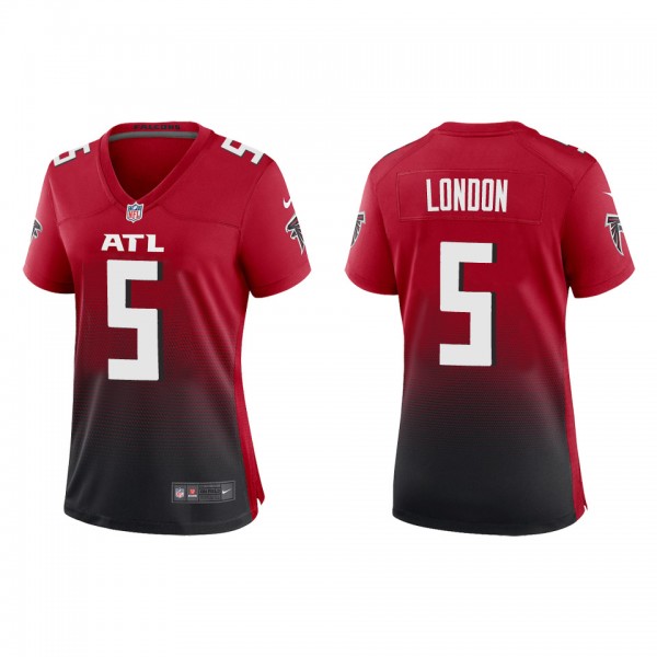 Women Atlanta Falcons #5 Drake London Red Vapor Untouchable Limited Stitched Jersey cheap jerseys for sale - CheapJerseys.Shop