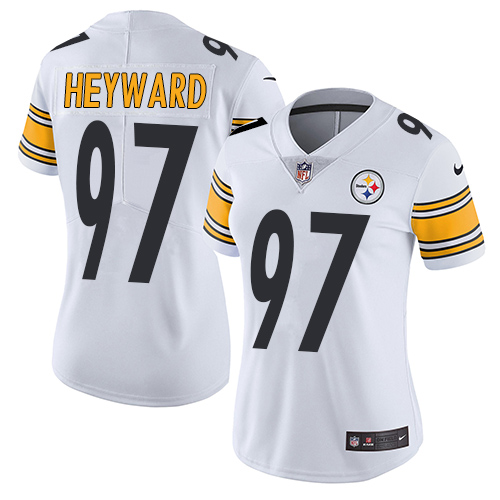 Pittsburgh Steelers #97 Cameron Heyward White Women's Stitched Vapor Untouchable Limited Jersey Womens cheap jerseys for sale - CheapJerseys.Shop