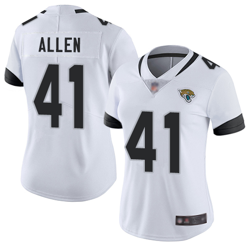 Jaguars #41 Josh Allen White Women's Stitched Vapor Untouchable Limited Jersey cheap jerseys for sale - CheapJerseys.Shop