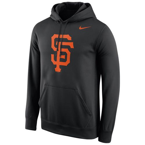 San Francisco Giants Logo Performance Pullover Black Hoodie cheap jerseys for sale - CheapJerseys.Shop