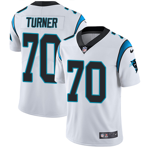 Carolina Panthers #70 Trai Turner White Men's Stitched Vapor Untouchable Limited Jersey Men's cheap jerseys for sale - CheapJerseys.Shop