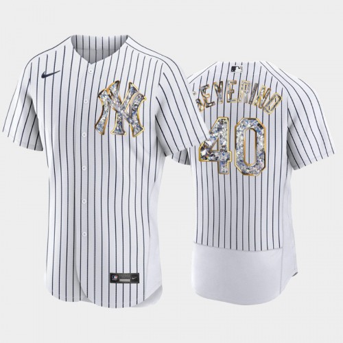 New York New York Yankees #40 Luis Severino Men's Diamond Edition Jersey - Navy Men's cheap jerseys for sale - CheapJerseys.Shop