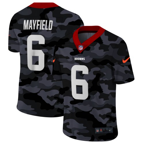 Cleveland Cleveland Browns #6 Baker Mayfield Men's 2020 Black CAMO Vapor Untouchable Limited Stitched Jersey Men's cheap jerseys for sale - CheapJerseys.Shop