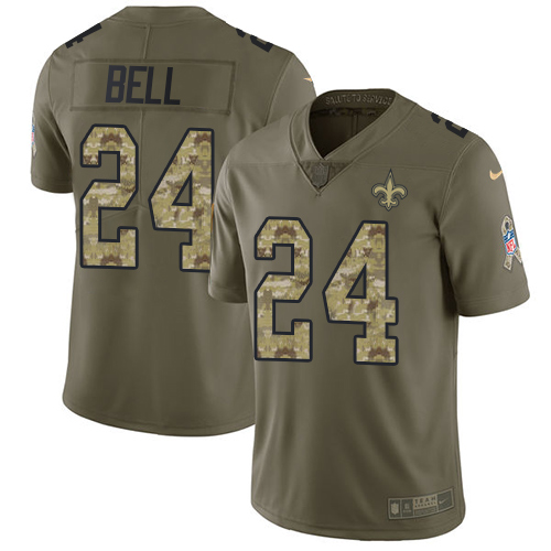 New Orleans Saints #24 Vonn Bell Olive/Camo Youth Stitched Limited 2017 Salute to Service Jersey Youth cheap jerseys for sale - CheapJerseys.Shop