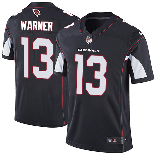 Arizona Cardinals #13 Kurt Warner Black Alternate Men's Stitched Vapor Untouchable Limited Jersey Men's cheap jerseys for sale - CheapJerseys.Shop