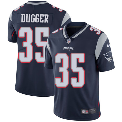 New England Patriots #35 Kyle Dugger Navy Blue Team Color Youth Stitched Vapor Untouchable Limited Jersey Youth cheap jerseys for sale - CheapJerseys.Shop