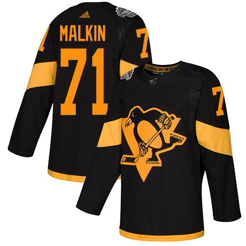 Pittsburgh Penguins #71 Evgeni Malkin Black Authentic 2019 Stadium Series Stitched Jersey Men's cheap jerseys for sale - CheapJerseys.Shop