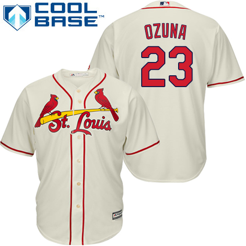 St.Louis Cardinals #23 Marcell Ozuna Cream Cool Base Stitched Youth Jersey Youth cheap jerseys for sale - CheapJerseys.Shop