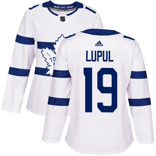 Maple Toronto Maple Leafs #19 Joffrey Lupul White Authentic 2018 Stadium Series Women's Stitched Jersey Womens cheap jerseys for sale - CheapJerseys.Shop